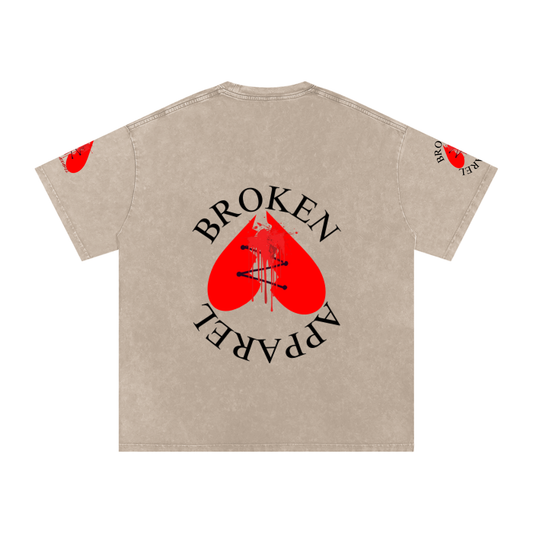 3Heart Broken Apparel Cotton T-Shirt