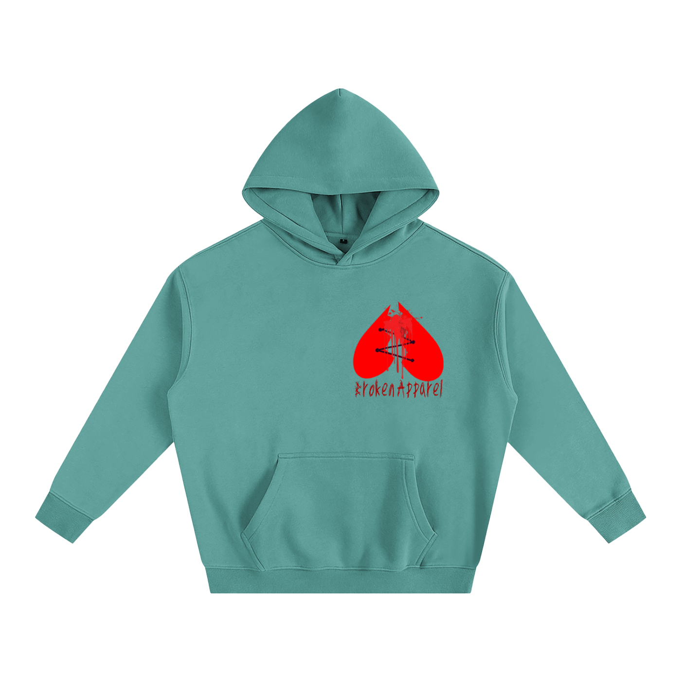 Big B.A Logo Fleeced Hoodie