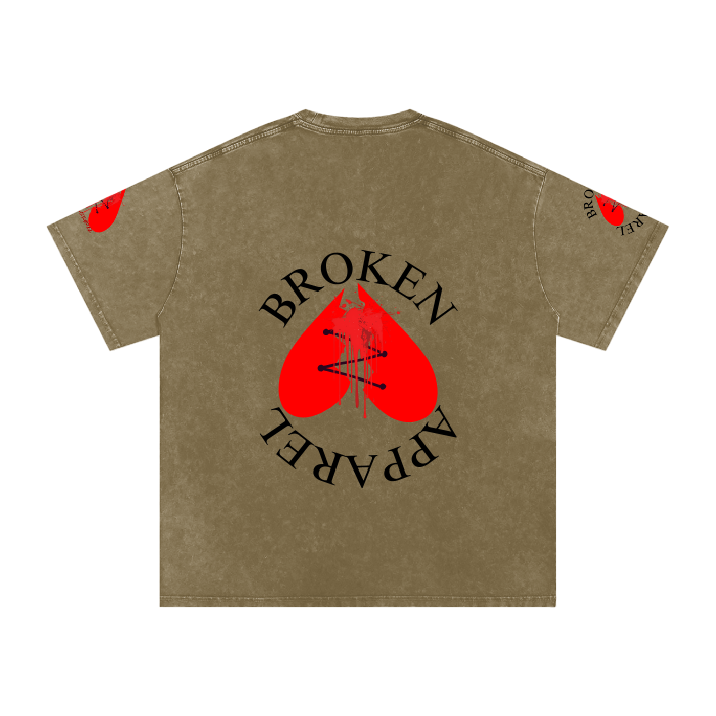 3Heart Broken Apparel Cotton T-Shirt