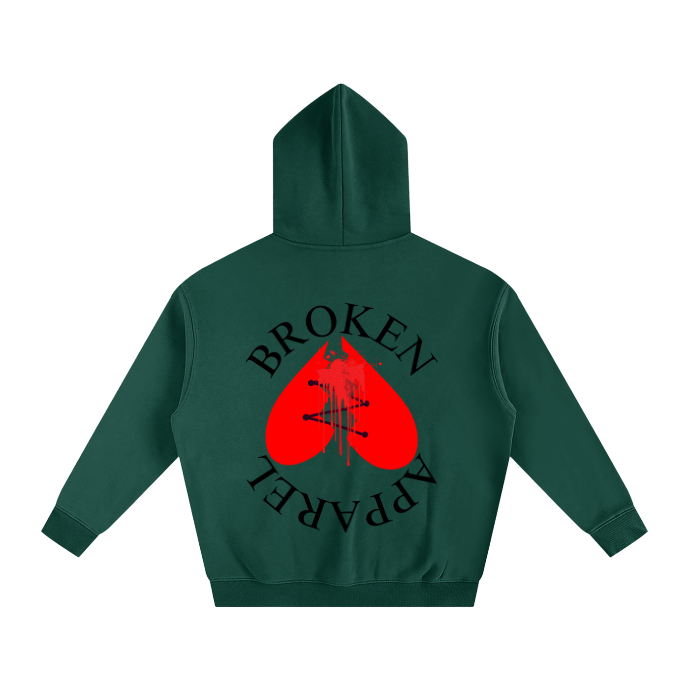 Big B.A Logo Fleeced Hoodie