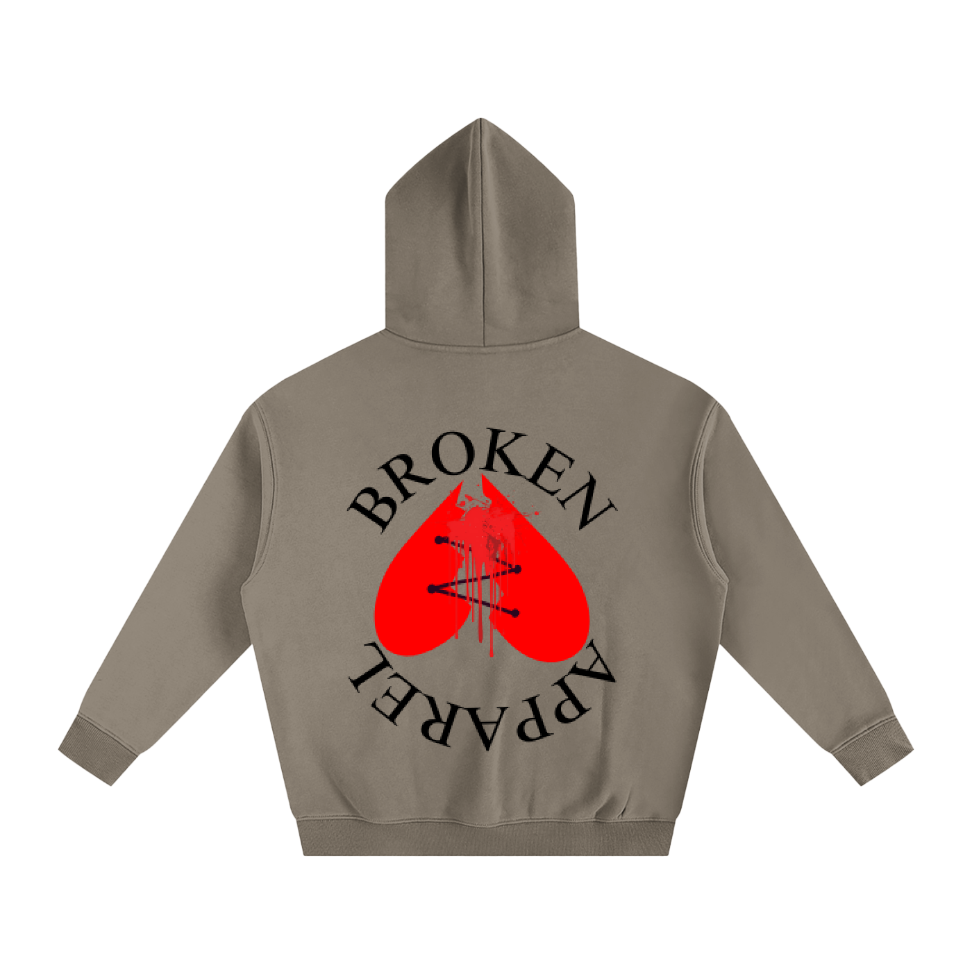 Big B.A Logo Fleeced Hoodie