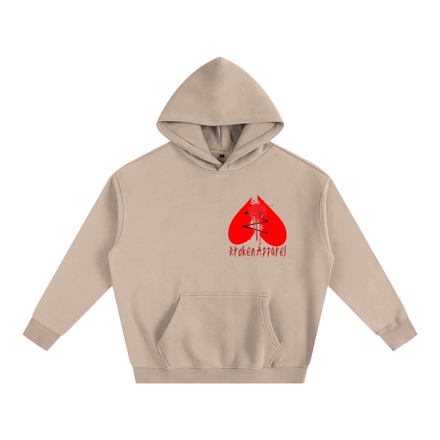 Big B.A Logo Fleeced Hoodie
