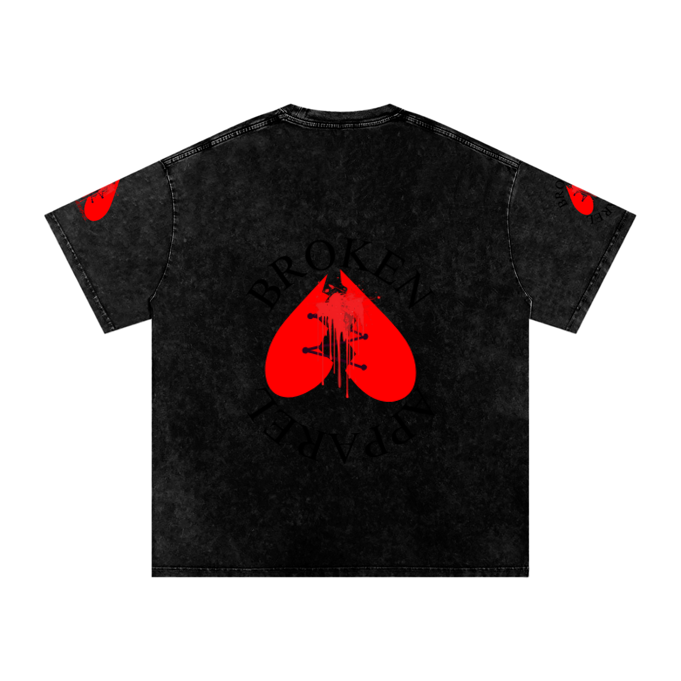 3Heart Broken Apparel Cotton T-Shirt