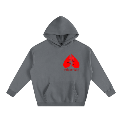 Big B.A Logo Fleeced Hoodie