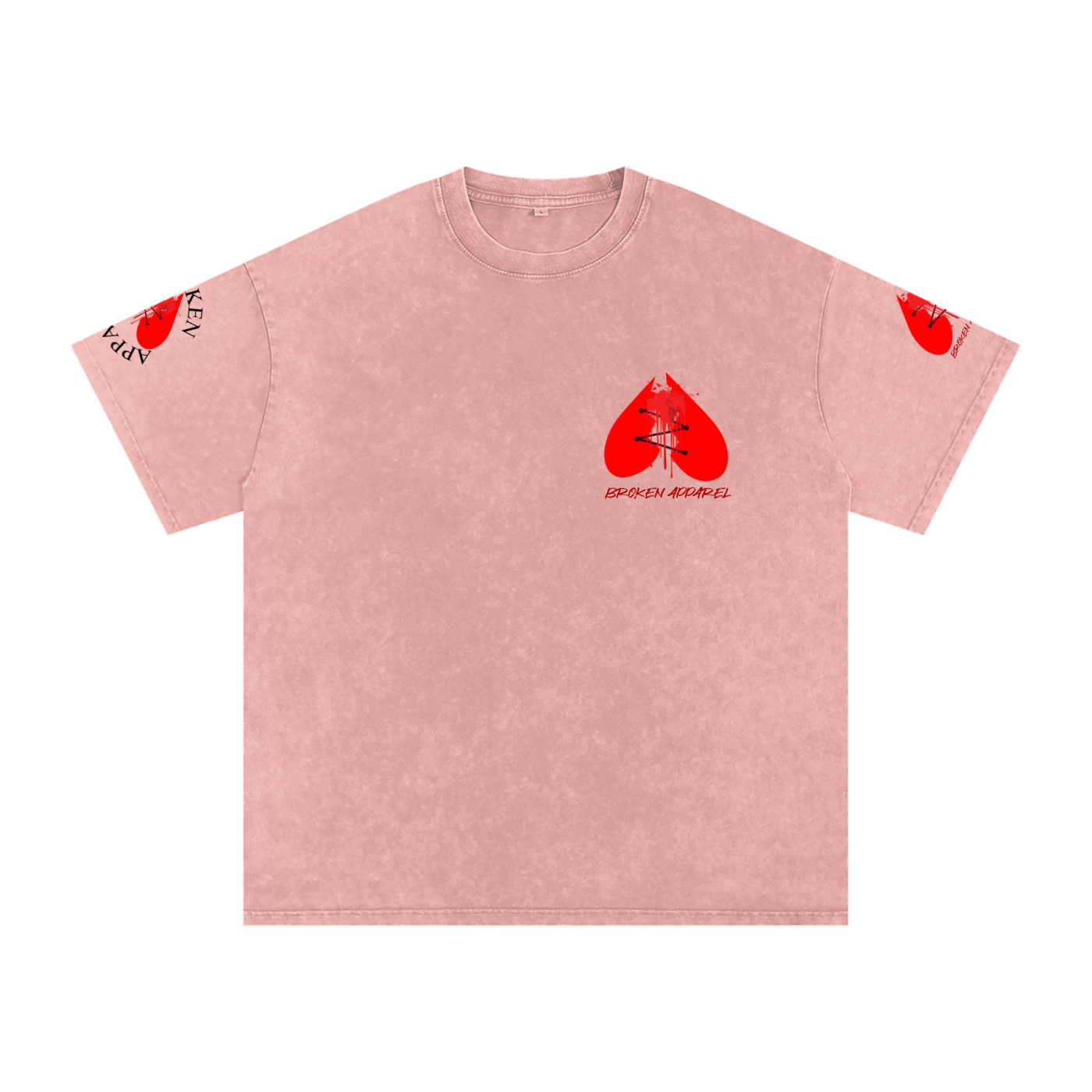 3Heart Broken Apparel Cotton T-Shirt