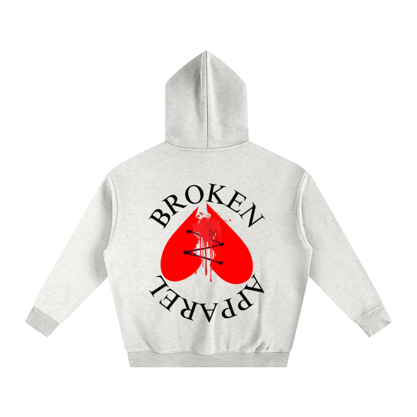 Big B.A Logo Fleeced Hoodie