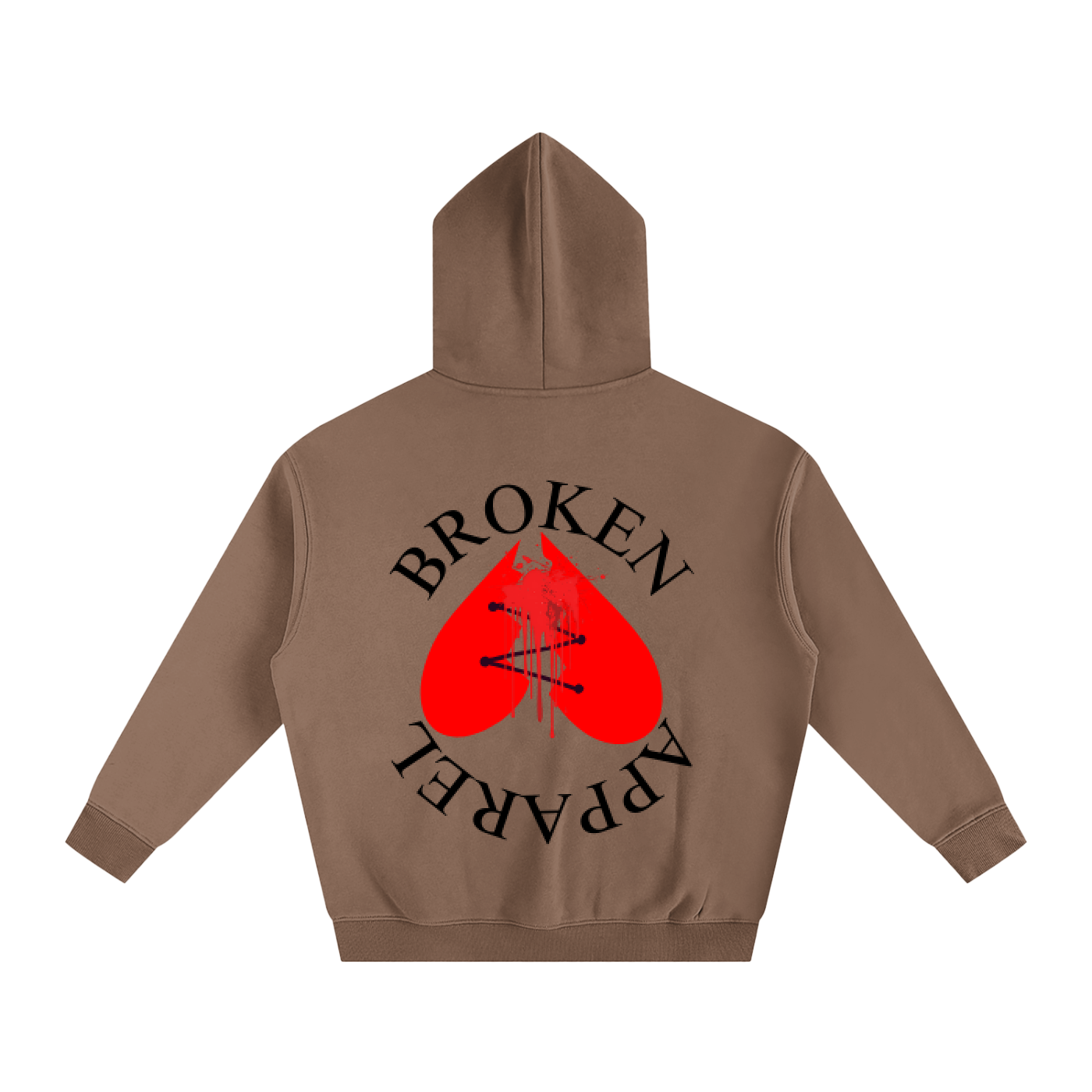 Big B.A Logo Fleeced Hoodie