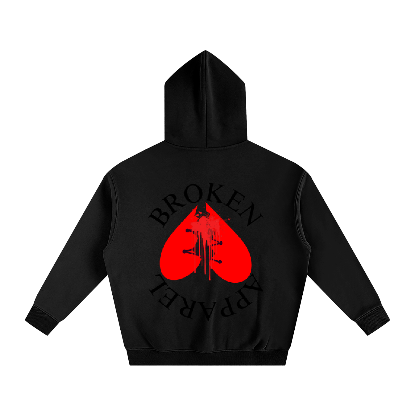 Big B.A Logo Fleeced Hoodie