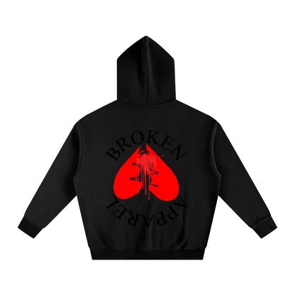 Big B.A Logo Fleeced Hoodie