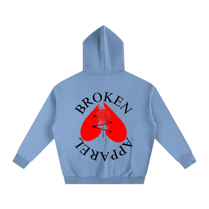 Big B.A Logo Fleeced Hoodie
