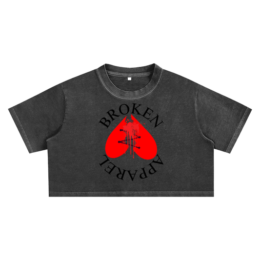 Woman's Snow Washed Crop Top