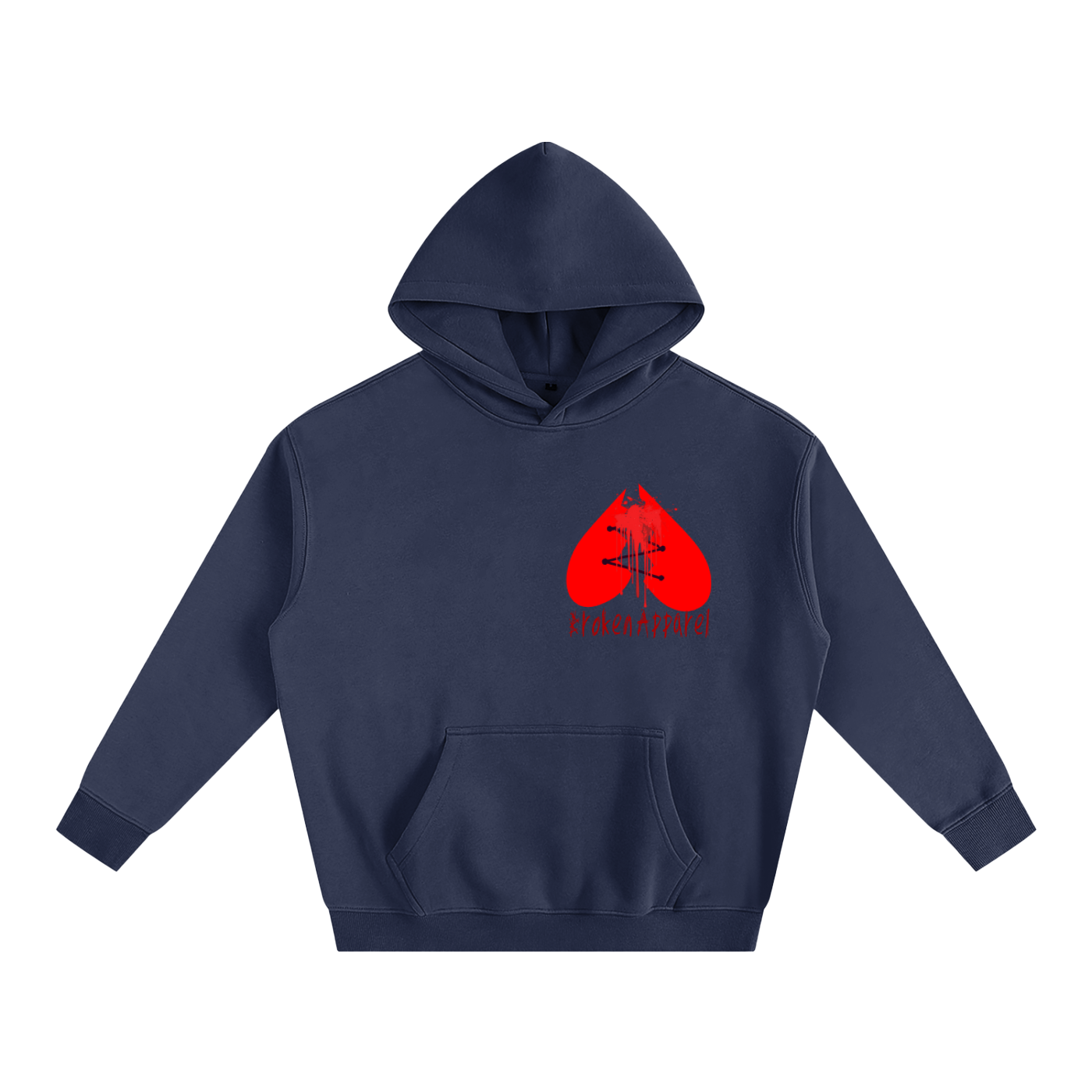 Big B.A Logo Fleeced Hoodie