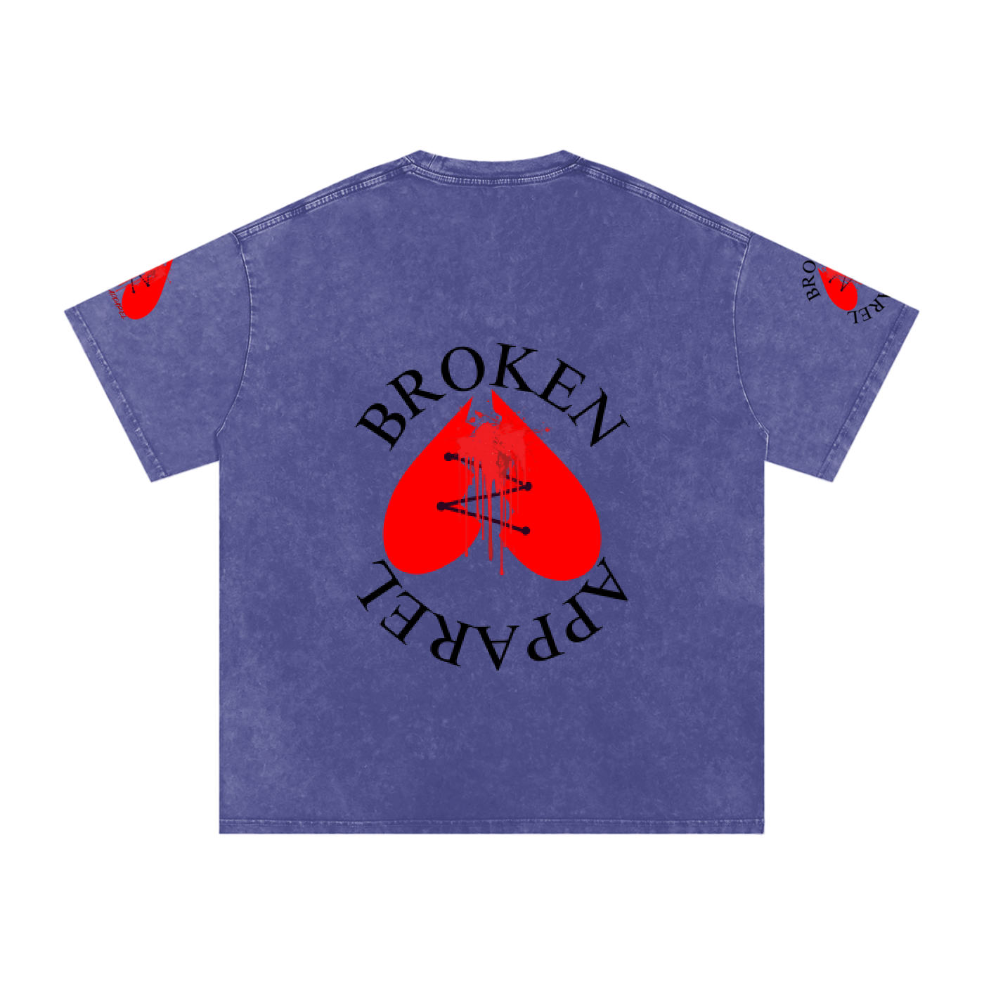 3Heart Broken Apparel Cotton T-Shirt