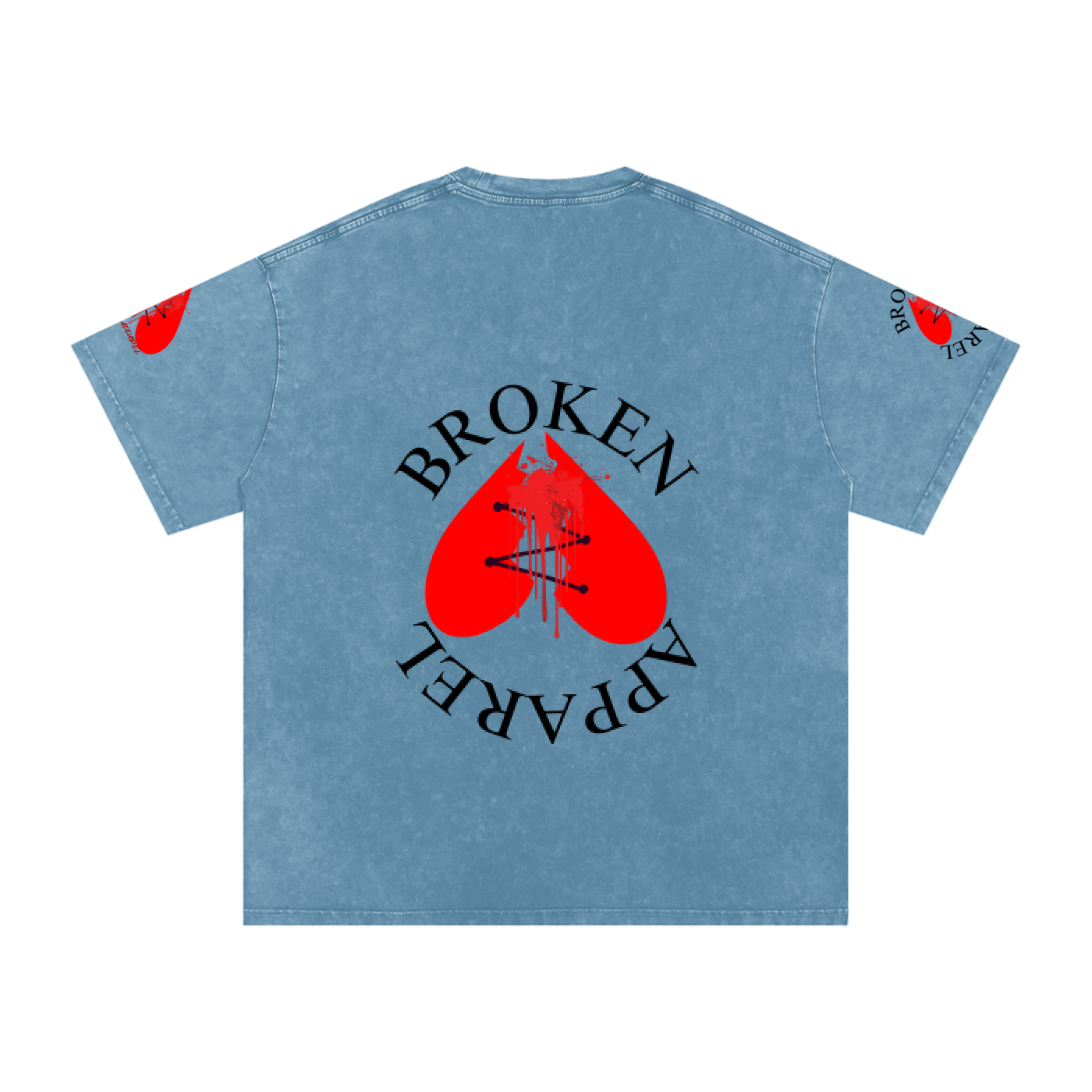 3Heart Broken Apparel Cotton T-Shirt
