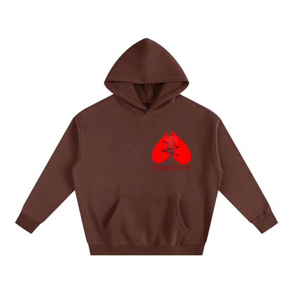 Big B.A Logo Fleeced Hoodie