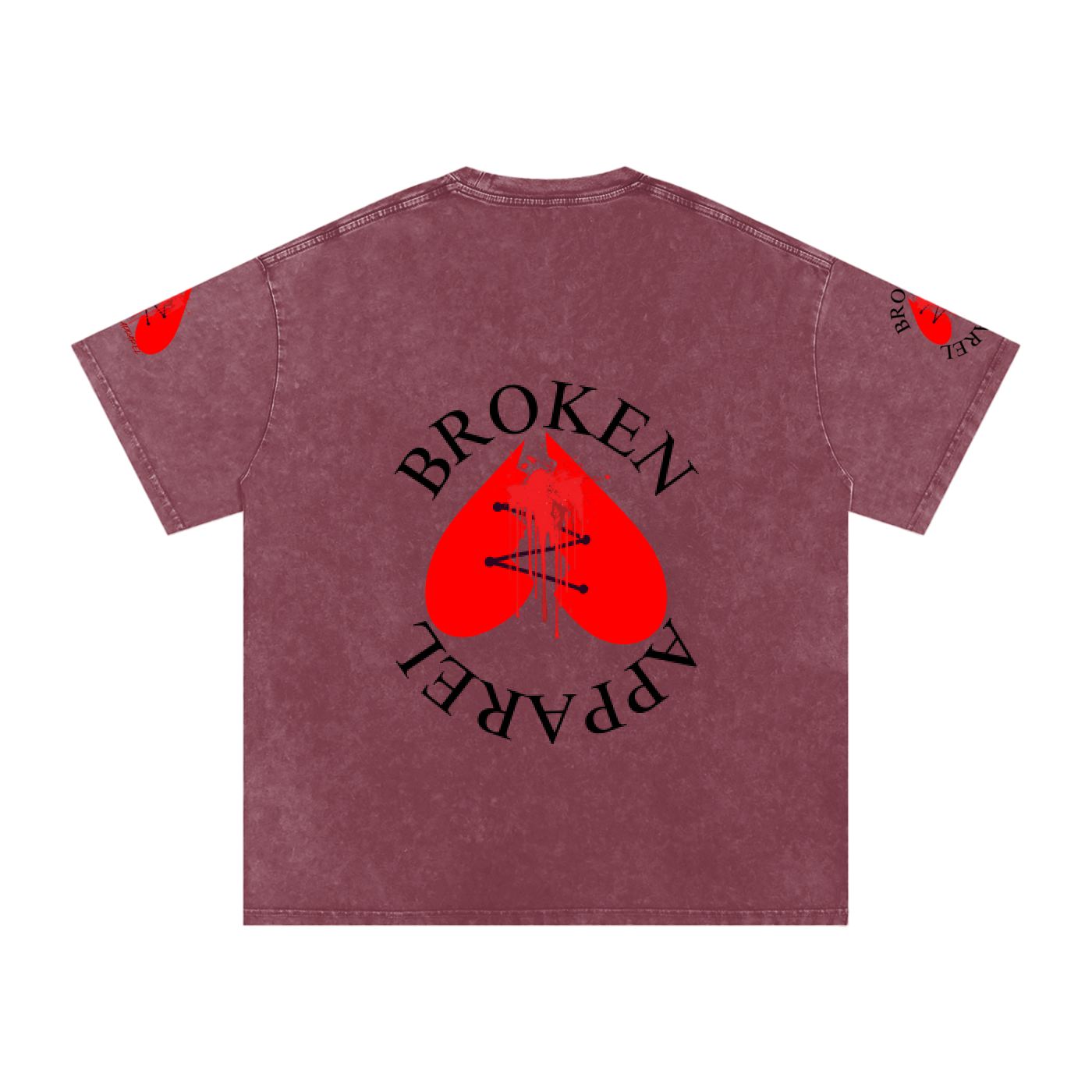 3Heart Broken Apparel Cotton T-Shirt