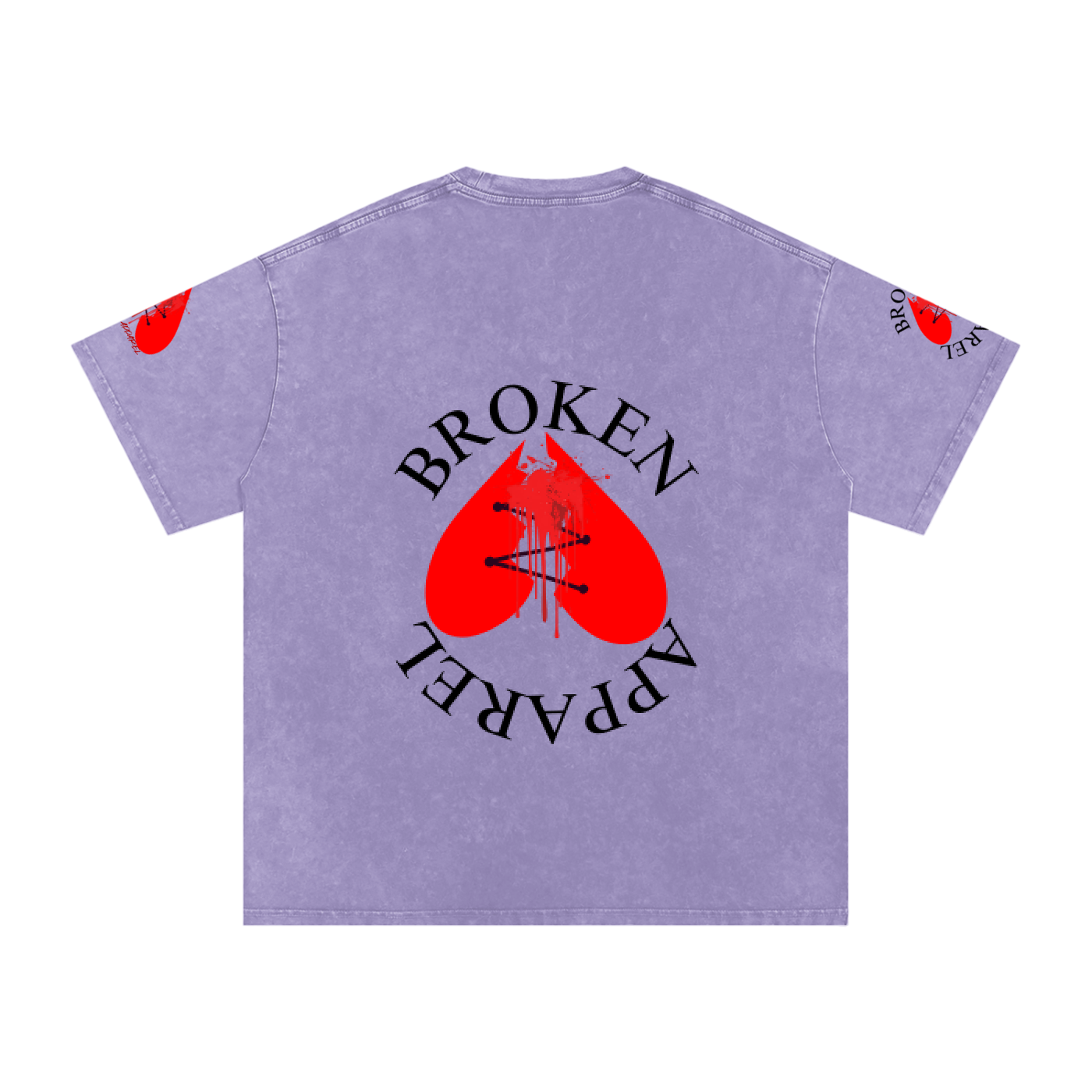 3Heart Broken Apparel Cotton T-Shirt