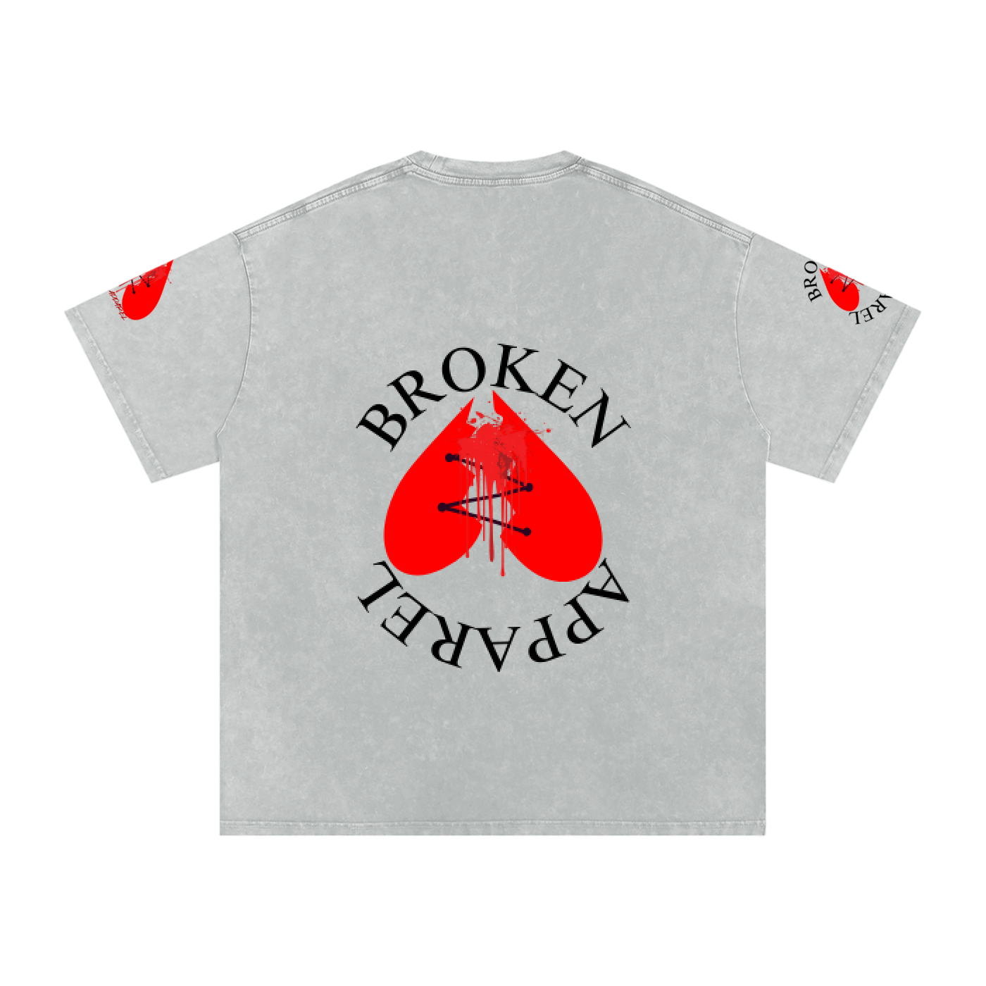 3Heart Broken Apparel Cotton T-Shirt