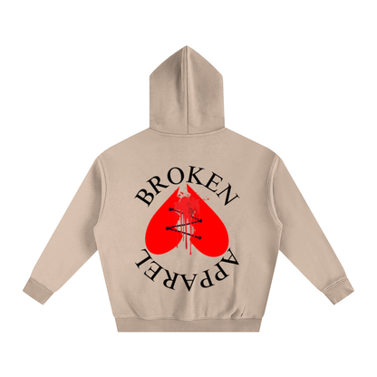 Big B.A Logo Fleeced Hoodie
