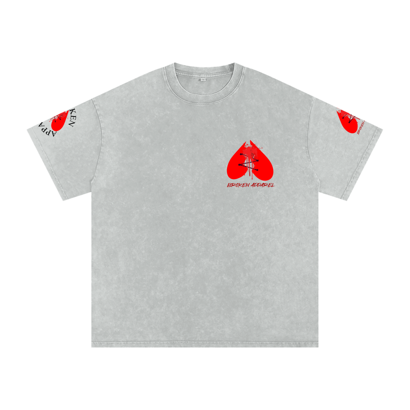 3Heart Broken Apparel Cotton T-Shirt