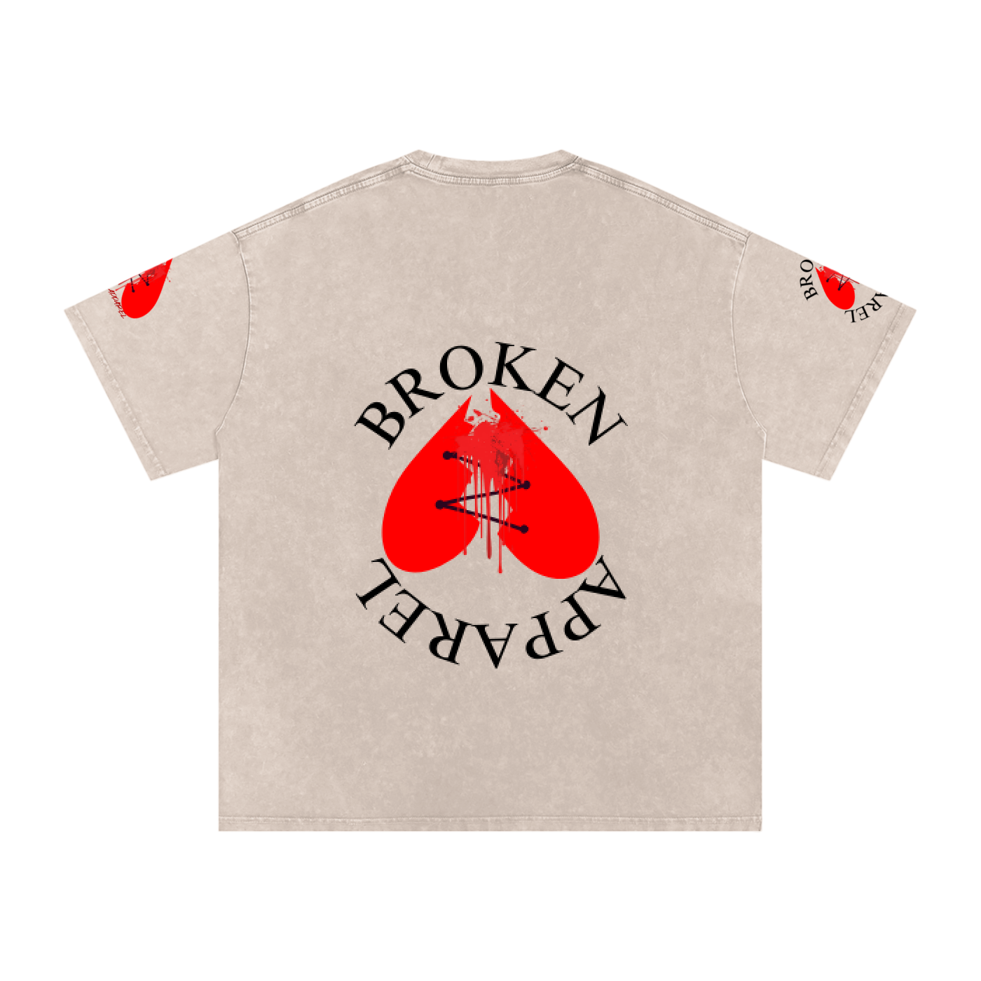 3Heart Broken Apparel Cotton T-Shirt