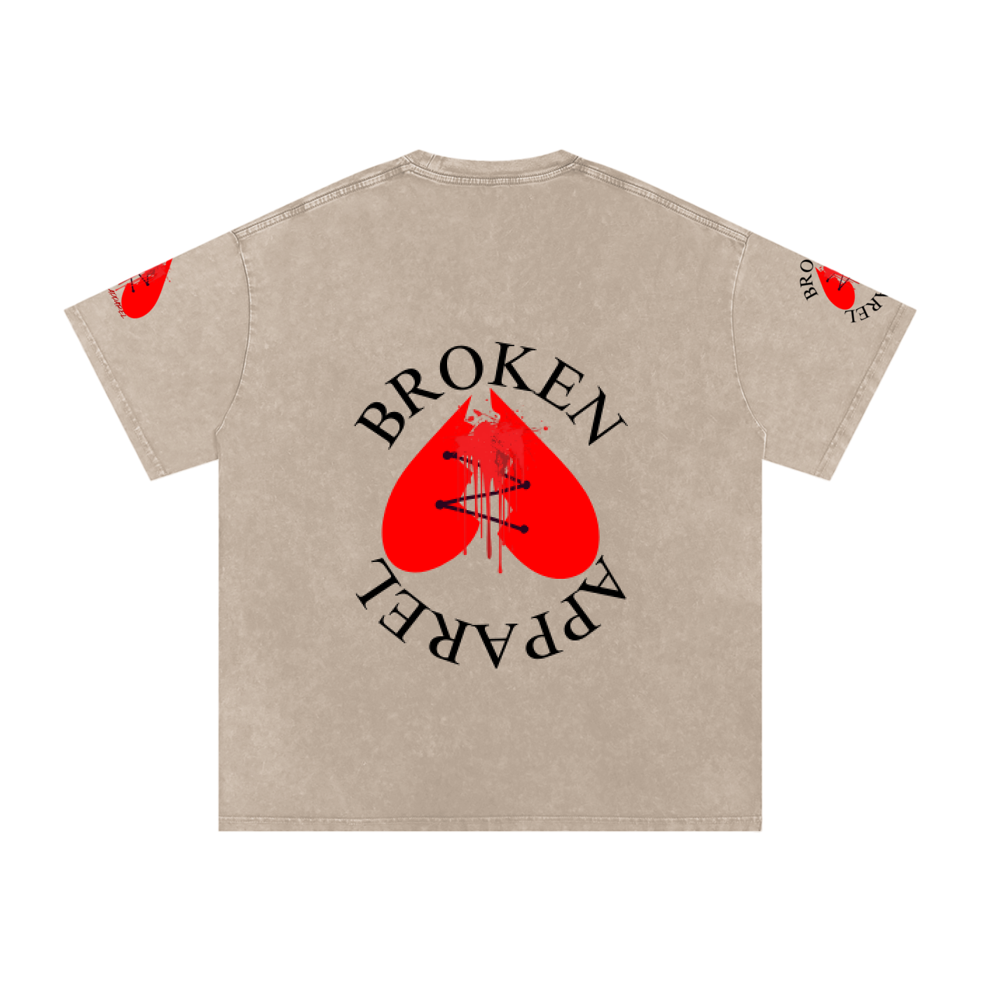 3Heart Broken Apparel Cotton T-Shirt