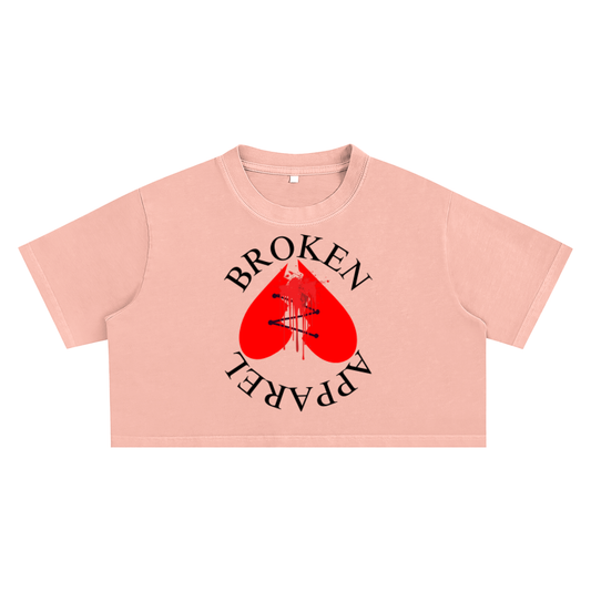 Woman's Snow Washed Crop Top