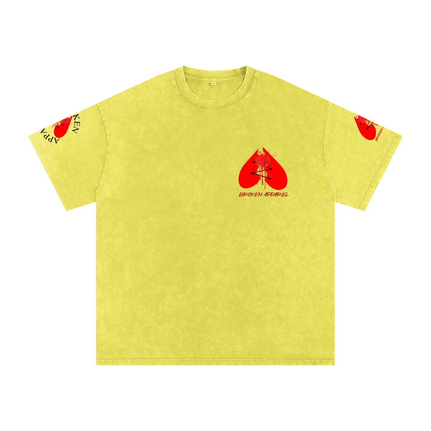 3Heart Broken Apparel Cotton T-Shirt