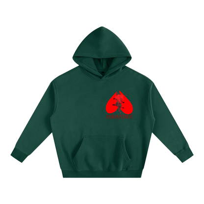 Big B.A Logo Fleeced Hoodie